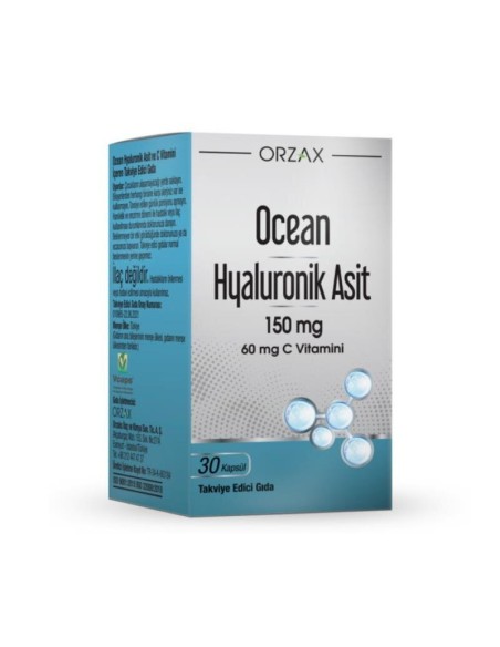 Ocean Hyaluronik Asit 150mg 30 Kapsül (S.K.T 08-2024)