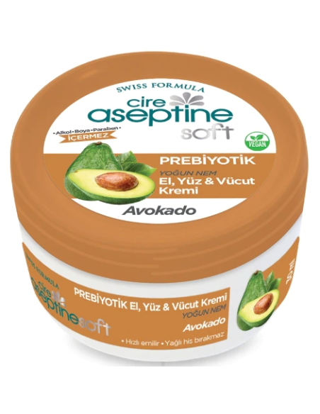 Cire Aseptine Soft Avokado Özlü Yoğun Nemlendirici Prebiyotikli Krem 30 ml