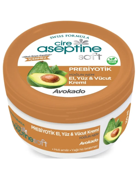 Cire Aseptine Soft Avokado Özlü Yoğun Nemlendirici Prebiyotikli Krem 100 ml