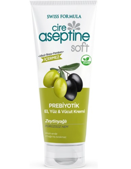 Cire Aseptine 75 Ml Soft Prebiyotik El Yüz Vücut Kremi Zeytinyağlı