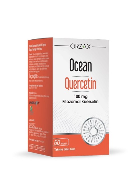 Ocean Quercetin 100 mg 60 Kapsül (S.K.T 12-2024)