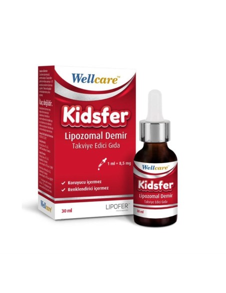 Wellcare Kidsfer Lipozomal Demir 30 ml (S.K.T 02-2024)