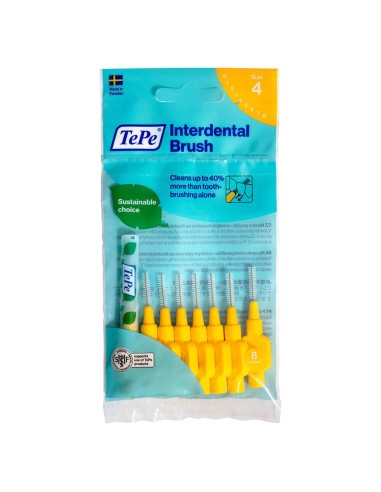 TEPE İnterdental Brush Blister Diş Arası Fırçası Sarı 0.7 mm 8'li