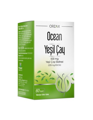 Ocean Green Tea Takviye Edici Gıda 60 Kapsül (S.K.T 10-2024)