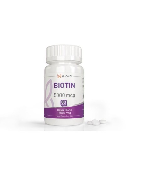 Haver Biotin Takviye Edici Gıda 60 Tablet (S.K.T 02-2024)