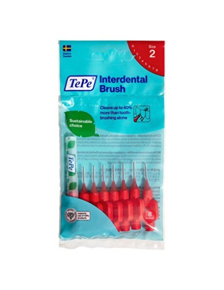 TePe İnterdental Brush Blister Diş Arası Fırçası Kırmızı 0.5 mm 8'li