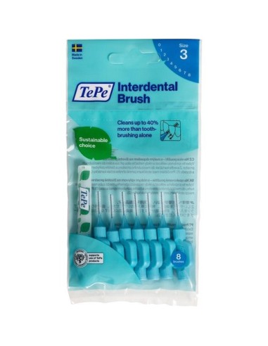 TePe İnterdental Brush Blister Diş Arası Fırçası Mavi 0.6 mm 8'li