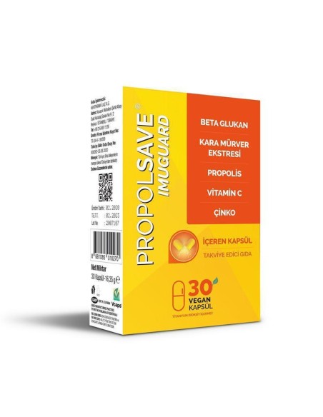 PropolSave İmuguard 30 Vegan Kapsül (S.K.T 01-2023)