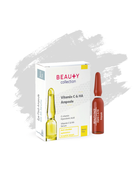 Beauty Face Vitamin C & HA ( Aydınlatıcı ve Kırışıklık Karşıtı ) Ampul 6x2 ml