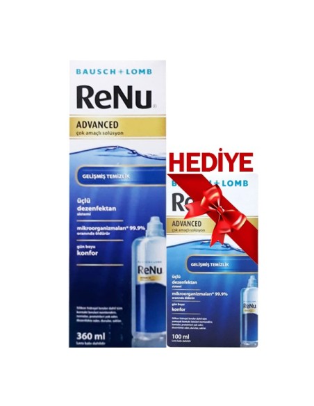 Renu Advanced Lens Solüsyonu 360 + 100 ml Tanışma Paketi (S.K.T 11-2023)