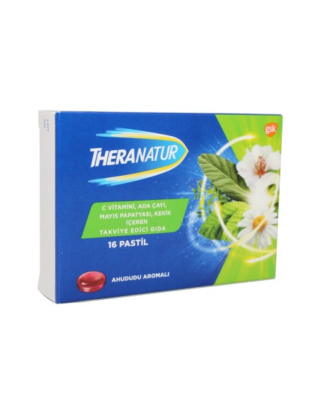 Theranatur Ahududu Aromalı Pastil 16 Adet (S.K.T 01-2026)