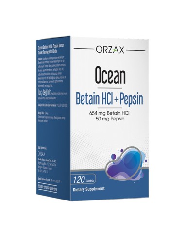 Ocean Betain HCI+ Pepsin 120 Tablet (S.K.T 03-2025)