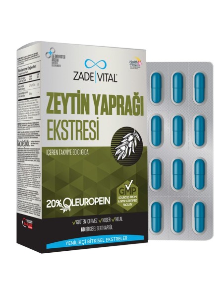 Zade Vital Zeytin Yaprağı Ekstresi 60 Kapsül