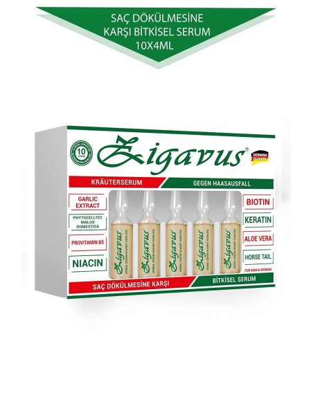 Zigavus Saç Dökülmesine Karşı Kür Ampül 10x4 ml