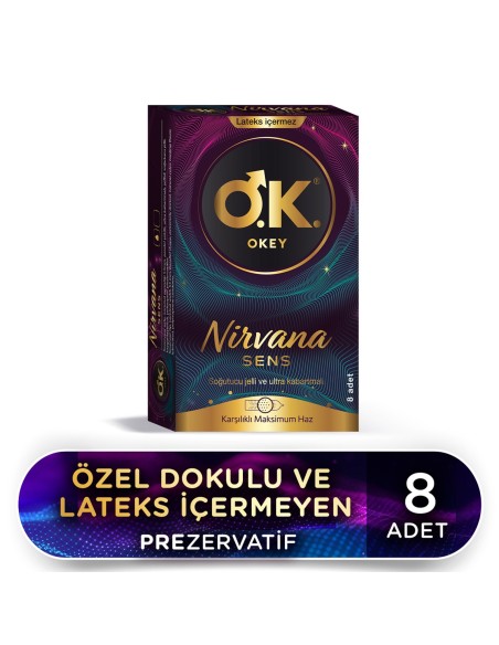 Okey Nirvana Sens Prezervatif 8 Adet (S.K.T 02-2024)