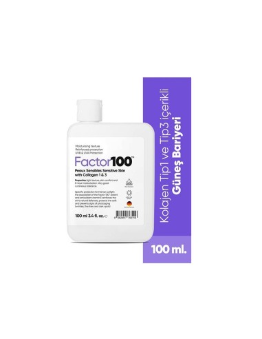 Factor100 Güneş Koruyucu Krem SPF50+ 100ml