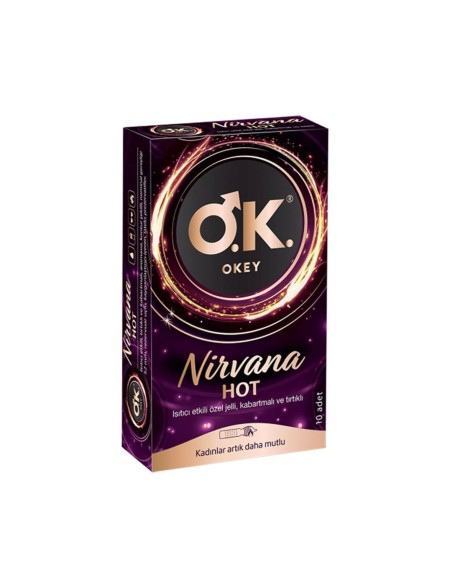 Okey Nirvana Hot Prezervatif 10 Adet (S.K.T 01-2026)