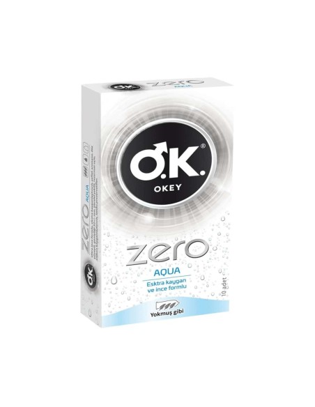 Okey Zero Aqua Prezervatif 10 Adet (S.K.T 01-2024)