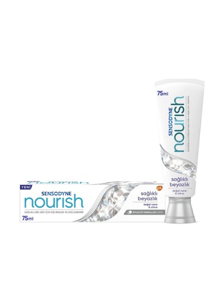 Sensodyne Nourish Sağlıklı Beyazlık Diş Macunu 75 ml (S.K.T 11-2023)