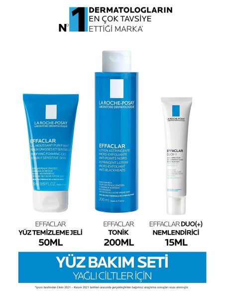 La Roche Posay Effaclar Yağlı/Akneli Ciltler İçin Pürüzsüzleştirmeye Yardımcı Bakım Seti