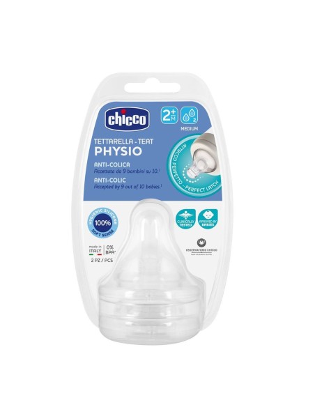 Chicco Physio 2’li Biberon Emziği 2+ Ay Orta Akış