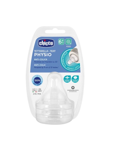 Chicco Physio 2’li Biberon Emziği 6+ Ay Mama Akış