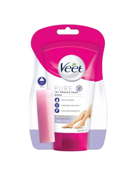 Veet Pure Tüy Dökücü Krem Duşta Normal Ciltler İçin 150 ml (S.K.T 11-2024)