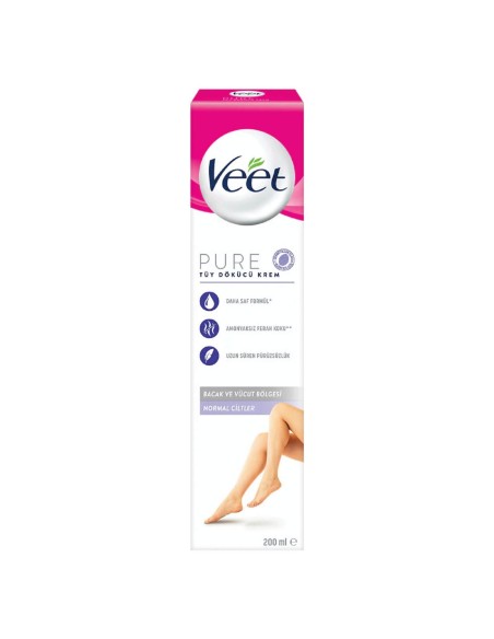 Veet Pure Normal Ciltler İçin Tüy Dökücü Krem 200 ml