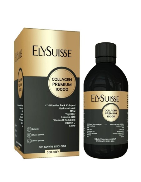 Elysuisse Collagen Premium 10000 Sıvı Takviye Edici Gıda 500 ml