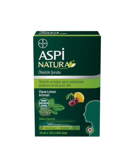 Aspi NATURA10 mlx16 Likit Saşe - Vişne-Limon Aromalı