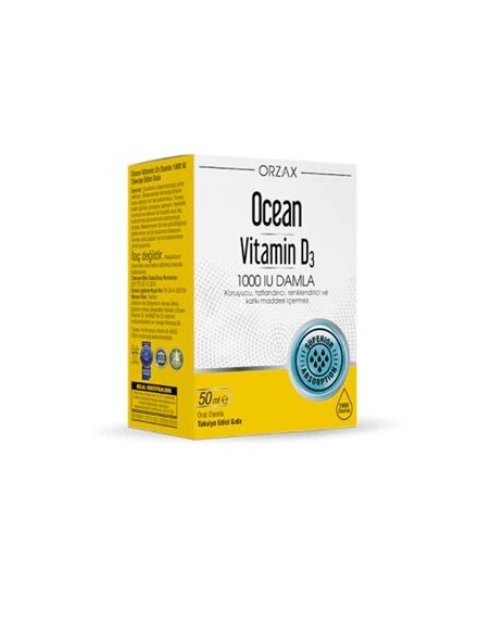 Ocean Vitamin D3 1000 IU 50 ML Damla