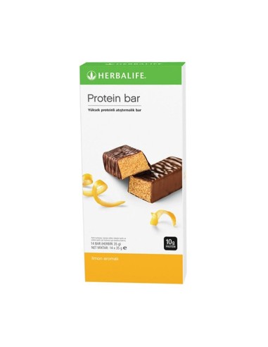 Herbalife Protein Bar 14 x 35g Limon Aromalı