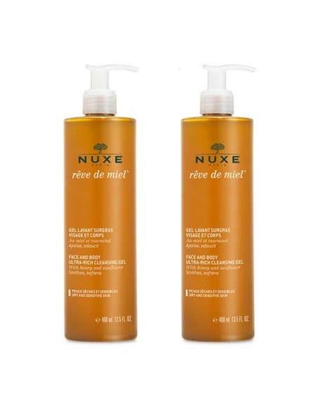 Nuxe Reve de Miel Gel Lavant Surgras Visage et Corps KOFRE