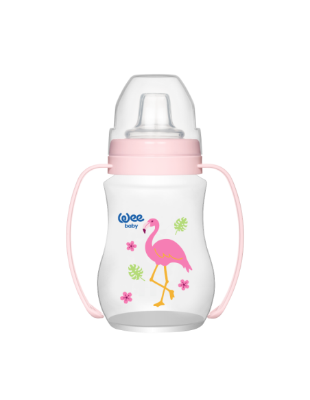 Wee Baby Akıtmaz PP Alıştırma Bardağı 6+Ay 250 ml (754 ) Pembe