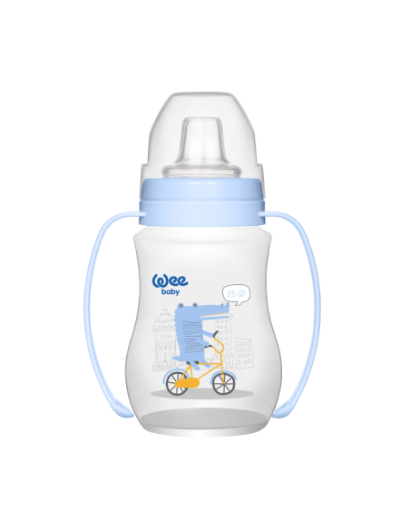 Wee Baby Akıtmaz PP Alıştırma Bardağı 6+Ay 250 ml (754 ) Mavi