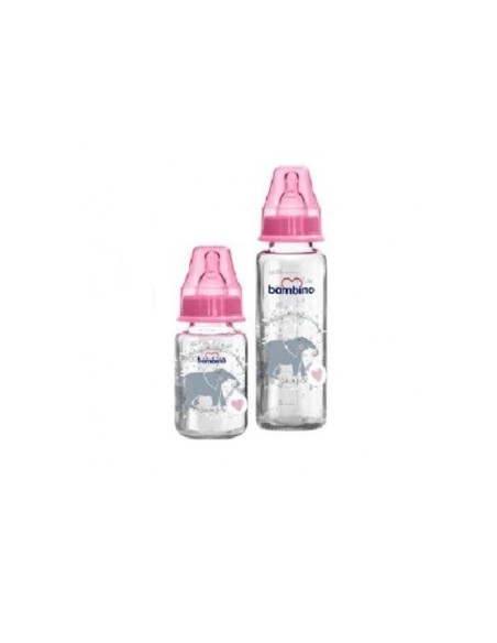 Bambino 2'li Cam Biberon Seti T-090 Pembe