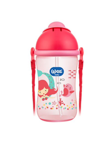 Wee Baby Pipetli Bardak 6+ Ay 380 ml ( 171 ) Pembe