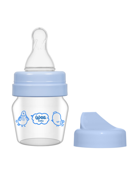 Wee Baby Mini Cam Alıştırma Bardağı Seti 0-6 Ay 30 ml ( 792 ) Mavi