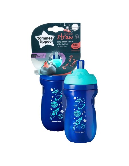 Tommee Tippee Pipetli Yalıtkan Bardak 12+ Ay 260 ml Mavi