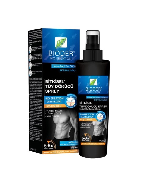 Bioder Erkekler İçin Bitkisel Tüy Dökücü Sprey 175 ml 