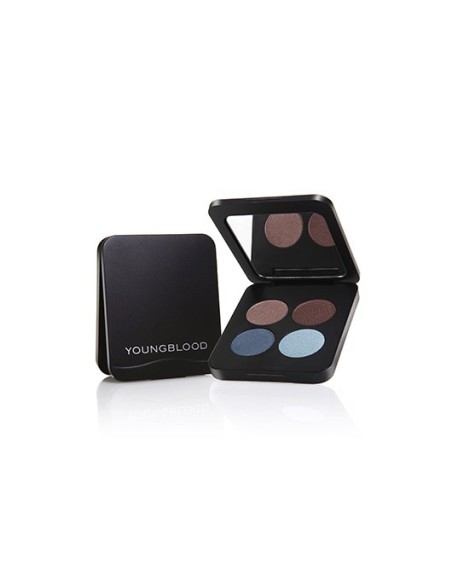 Youngblood Mineral Eyeshadow Quad 4'lü Far Seti Glamour Eyes Kahve ve Mavi Tonlarda