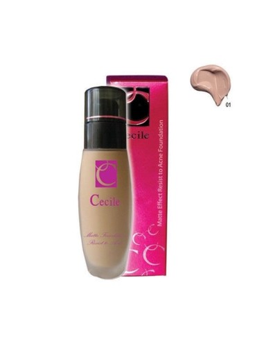 Cecile Matte Effect Resist to Acne Foundation 01