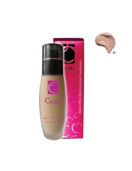 Cecile Matte Effect Resist to Acne Foundation 01