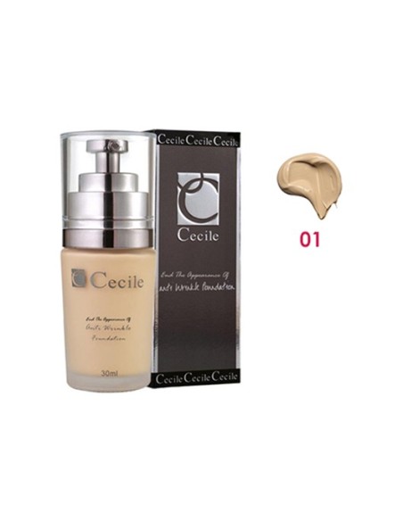 Cecile Anti Wrinkle Foundation Kırışıklık Önleyici Fondöten 01