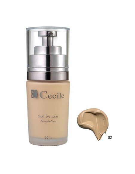 Cecile Anti Wrinkle Foundation Kırışıklık Önleyici Fondöten 02