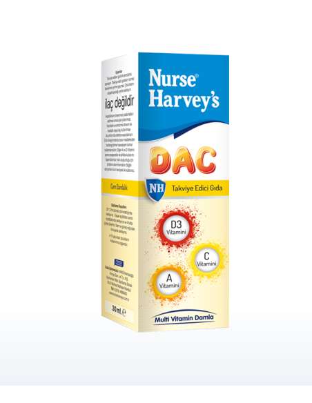 Outlet - Nurse Harveys DAC Multi Vitamin Damla 30 ml (S.K.T 02-2023) 