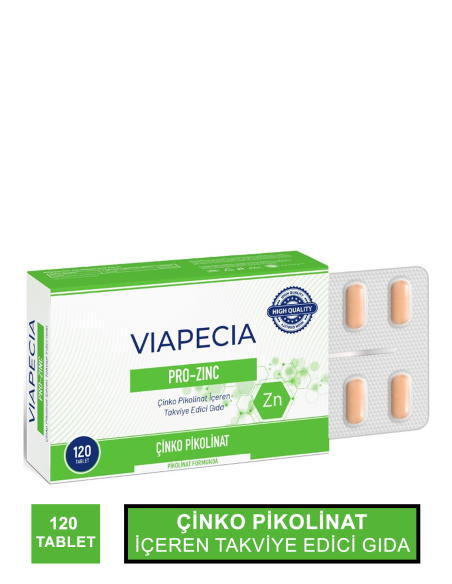 Viapecia Pro Zinc 120 Tablet (S.K.T 08-2025) 