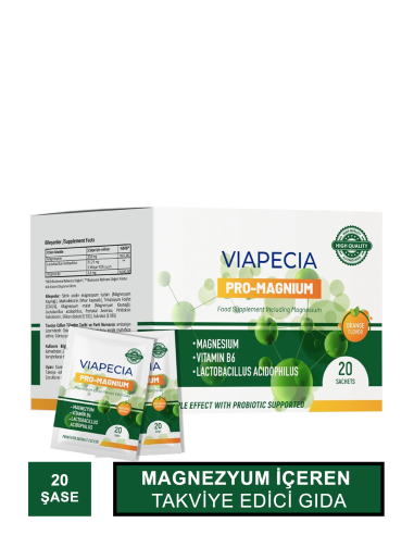 Viapecia Pro Magnium 20 Saşe (S.K.T 07-2025) 