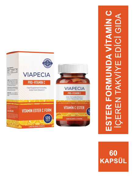 Viapecia Pro Vitamin C 120 Tablet (S.K.T 08-2025) 