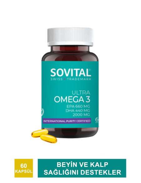 Sovital Ultra Omega 3 60 Kapsül (S.K.T 10-2025) 